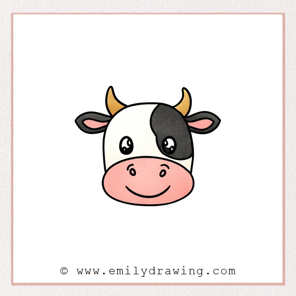 Preview of Cows Face drawing